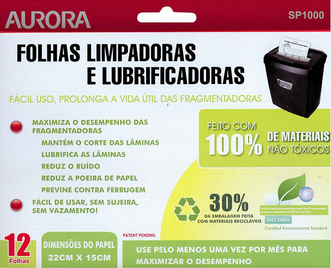 FOLHA LIMPADORA/LUBRIFICANTE SP1000