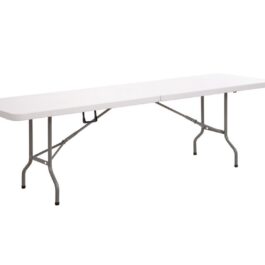 Mesa retangular dobrável ao meio 244 cm