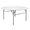 Mesa redonda dobrável ao meio 154 cm