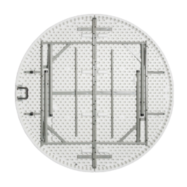 Mesa redonda dobrável ao meio 154 cm