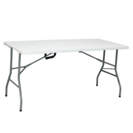 Mesa retangular dobrável 152 cm